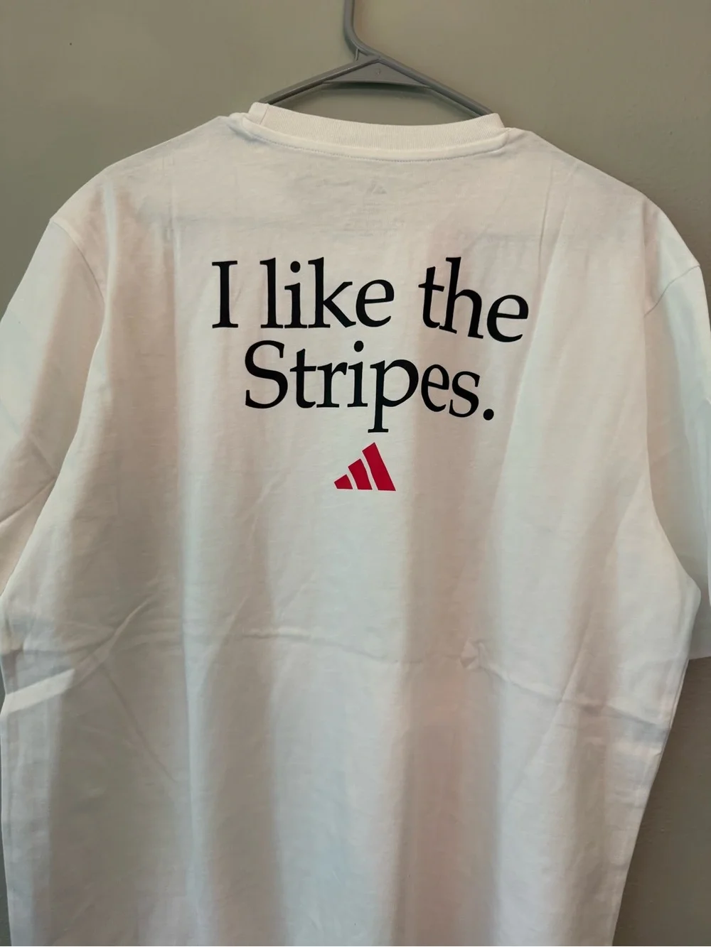 adidas White Short Sleeve Tee